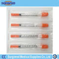 Medical Unibody Disposable Insulin Syringe